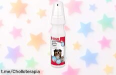 Spray aliento fresco para perros y gatos Beaphar con triple acción enzimática precio rebajado elimina placa mal aliento limpiando fácil chollazo perfecto para la sonrisa de tu peludo aprovecha ya que no durará