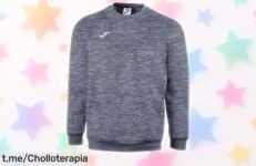 Sudadera Joma Cairo para hombre en gris melange, precio rebajado que asombra ¡Siente el calor y luce genial! No pierdas este super chollo, corre antes de que se acabe.