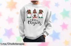 Sudadera Navidad hombre talla grande con Papá Noel, secado rápido y manga larga con descuento brutal ya disponible; precio rebajado que no durará mucho corre por este super chollo único antes de que se agote