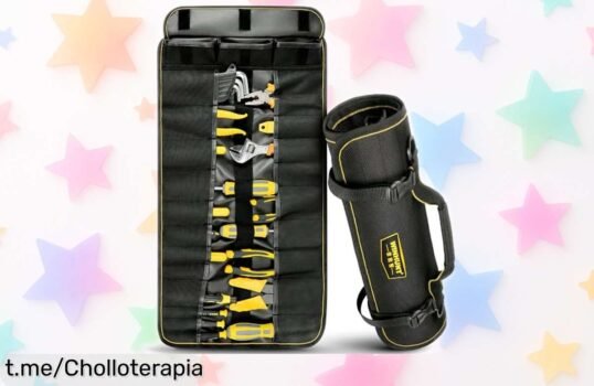 Supereficiente rollo de herramientas WINHUNT con 25 bolsillos, ¡rebajado y listo para organizar tu mundo! Este super chollo vuela rápido, perfecto para bricolaje o profesionales que buscan tener todo a mano. No te pierdas este ofertón único que te hará la vida mucho más fácil. ¡Apresúrate antes de quedarte sin él!