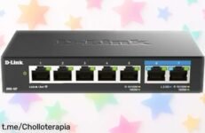 Switch multigigabit DLink DMS107/E: velocidad brutal con dos puertos 2.5G y cinco gigabit a un precio rebajado que sólo dura unos días, ¡aprovecha este ofertón y potencia tu conexión sin complicaciones!