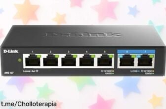 Switch multigigabit DLink DMS107/E: velocidad brutal con dos puertos 2.5G y cinco gigabit a un precio rebajado que sólo dura unos días, ¡aprovecha este ofertón y potencia tu conexión sin complicaciones!