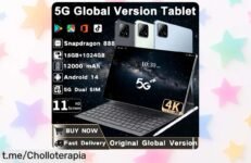 Tablet potente con Android 14 y Snapdragon 888 de 11” – memoria gigante, batería bestia, conectividad total; precio rebajado impresionante por tiempo limitado ¡corre antes que se agote este super chollo!