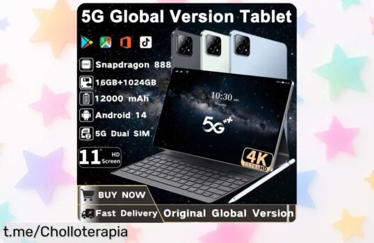 Tablet potente con Android 14 y Snapdragon 888 de 11” – memoria gigante, batería bestia, conectividad total; precio rebajado impresionante por tiempo limitado ¡corre antes que se agote este super chollo!