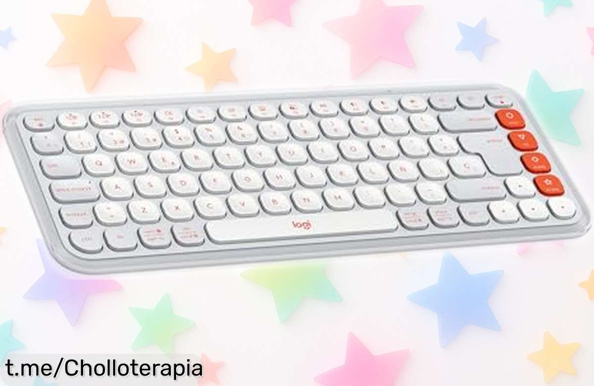 Teclado inalámbrico Logitech POP Icon con Bluetooth y teclas programables a precio rebajado, cambias entre 3 dispositivos sin líos ¡date prisa que vuelan estas unidades, es un super chollo imposible de dejar pasar!