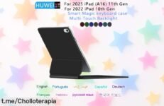 Teclado mágico para iPad 11ª y 10ª gen con funda smart magnética, diseño inteligente a precio rebajado que no vas a encontrar otra vez ¡corre que se agotan estas unidades!