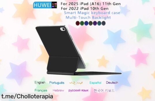 Teclado mágico para iPad 11ª y 10ª gen con funda smart magnética, diseño inteligente a precio rebajado que no vas a encontrar otra vez ¡corre que se agotan estas unidades!