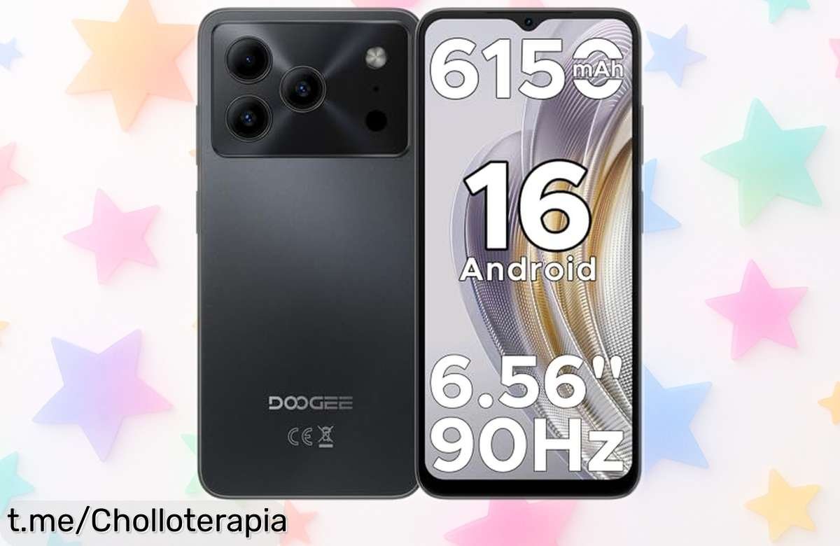 Teléfono móvil DOOGEE Note 56 con batería gigante y pantalla HD+ a 90Hz: ¡super chollo que no puedes dejar pasar! Cámara de 8MP, doble SIM y caída de precio brutal. Usa el cupón antes de que vuele esta oportunidad única.