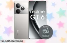 Teléfono súper rápido Realme GT6 5G con increíble carga ultrarrápida, ahora a precio rebajado; ¡no te quedes sin el tuyo y dale un chute de energía a tus días!