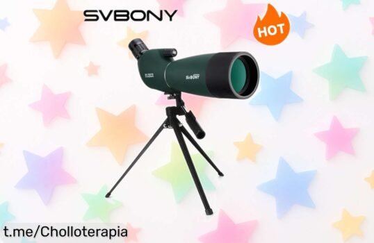 Telescopio SV28 2575x70 potente con lente BAK4 y zoom brutal hoy rebajadísimo para que disfrutes cada detalle sin perder nada ¡corre que vuelan las unidades de esta ganga temporal!