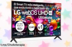 Televisor 43 LG 4K UHD con imagen alucinante y mando mágico, ¡rebajado a un precio de locura! Aprovecha este ofertón por tiempo limitado antes que se agoten.