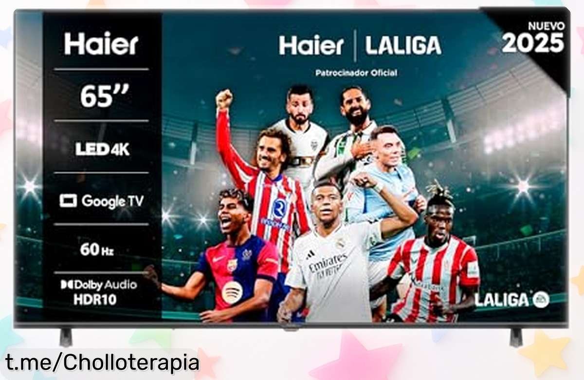 Televisor 4K Haier de 65 pulgadas con imagen espectacular y Google TV, rebajado a un precio muy bajo que no volverás a ver; conexiones súper rápidas para tu mejor entretenimiento ¡Consíguelo ya antes de que se acaben!