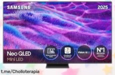 Televisor Samsung 65” Neo QLED 4K con mini LED y refresco de 144Hz, imagen top potenciada por IA a precio rebajado que vuela rápido ¡Hazte con este super chollo antes de que sea tarde!