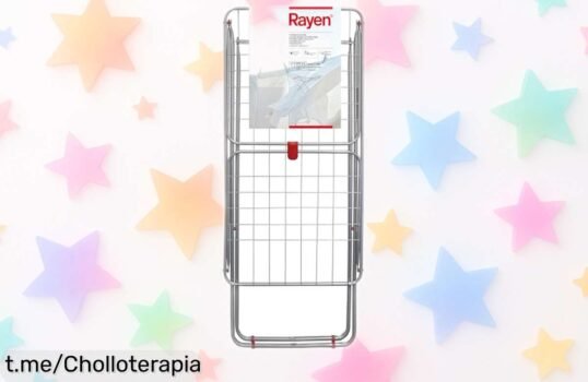 Tendedero con alas Rayen resistente y antideslizante, 19 m de tendido para casa o jardín, ahora a precio rebajado super chollo y diseño plegable que ahorra espacio en un ofertón limitado ¡Date prisa antes de que se acabe!