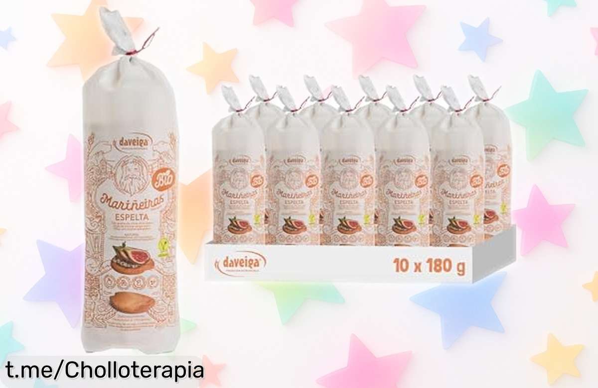 Tostas súper crujientes de pan Marineiras, pack de 10: ¡sabor y fibra a precio loco! Corre que vuelan y siente el placer saludable ya.
