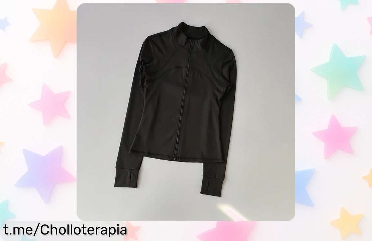 Tu traje de yoga deportivo con abrigo largo y cuello alto para correr a precio rebajado, ¡un ofertón que no puedes dejar escapar! Entrena con estilo y energía ahora mismo.