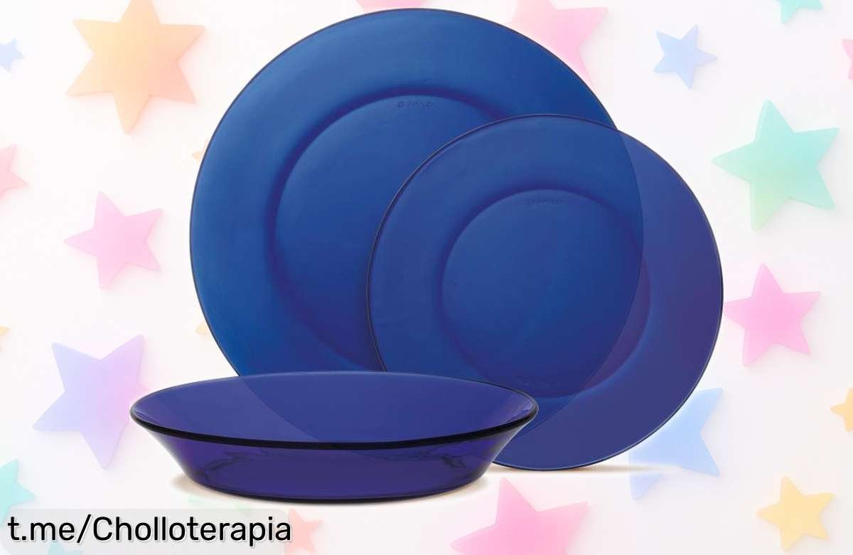 Vajilla completa de 12 piezas Duralex en vidrio templado, ¡con caída de precio brutal! Dale vida a tu mesa con este super chollo antes de que se acabe. Disfruta cada comida y sorprende a tus invitados. Aprovecha esta oferta limitada ahora mismo, no querrás quedarte sin ella.