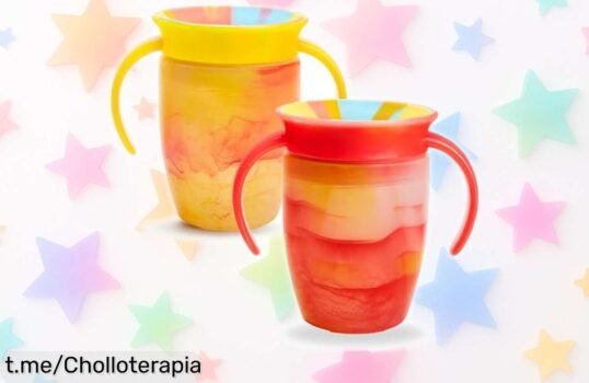 Vasitos Miracle 360 de Munchkin para bebé, ¡super chollo con precio rebajado! Set de 2 ideales para que los peques disfruten sin líos. No te quedes sin el tuyo, actúa ya y sonríe juntos.