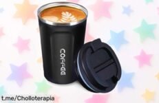 Vaso térmico inox de 510ml ideal para café o agua, ¡aprovecha el descontazo y lleva tu bebida favorita a todas partes antes que se acabe!