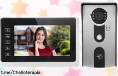 Videoportero con imagen HD nitidísima para tu casa, ahora a precio rebajado y oferta limitada que vuela rápido: seguridad total sin complicaciones ¡No lo dudes y llévate el tuyo ya!