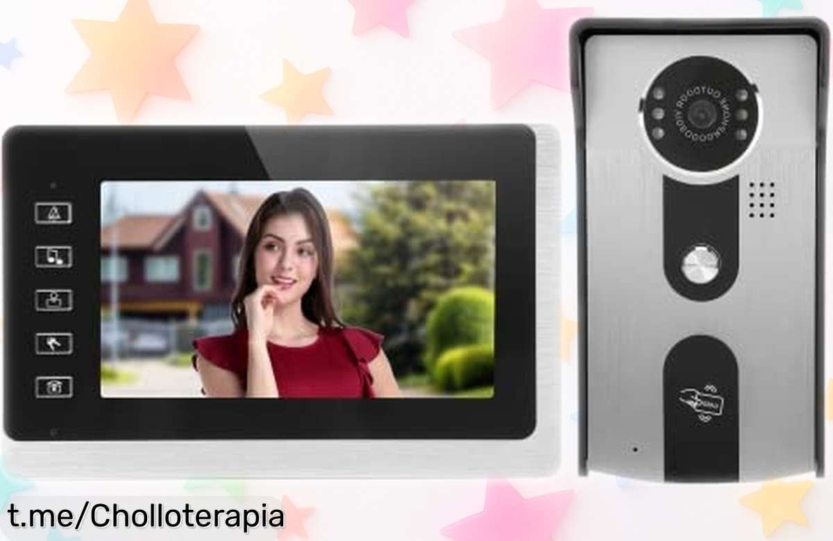 Videoportero con imagen HD nitidísima para tu casa, ahora a precio rebajado y oferta limitada que vuela rápido: seguridad total sin complicaciones ¡No lo dudes y llévate el tuyo ya!