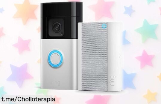 Videotimbre Plus Ring con cámara HD 1536p y visión nocturna a precio rebajado que desaparece ya disfruta de seguridad total en minutos y recibe alertas directas al móvil no lo pienses más es ahora o nunca este ofertón vuela rápido