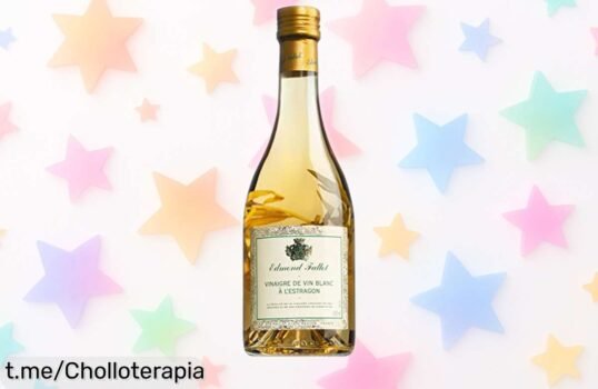 Vinagre de estragón 50 cl con caída de precio nunca vista para que tus platos brillen más; súper chollo limitado que se va volando, no lo pienses y hazte ya con este ofertón irresistible antes de que desaparezca