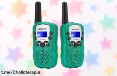 Walkie talkie para niños Retevis RT388 con linterna y función VOX ideal para juegos seguros y divertidos precio rebajado a tope super oferta que vuela no dejes escapar este dúo perfecto ya mismo