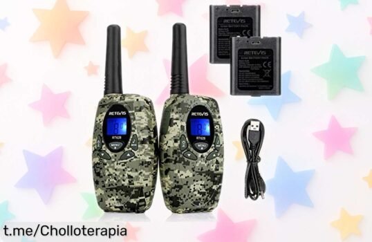 Walkie talkies Retevis RT628 para niños, con 8 canales y carga rápida a precio rebajado ¡No te quedes fuera de la diversión, corre que vuelan!
