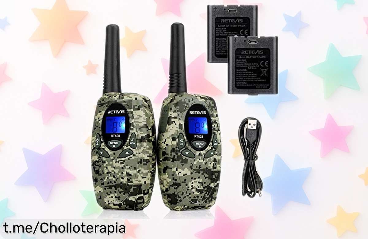 Walkie talkies Retevis RT628 para niños, con 8 canales y carga rápida a precio rebajado ¡No te quedes fuera de la diversión, corre que vuelan!
