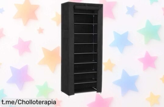 Zapatero SONGMICS de 10 niveles con estructura metálica súper firme ideal para tener todo ordenado sin líos, ahora a un precio rebajado que se va rápido ¡no pierdas esta oportunidad y hazte con él ya!