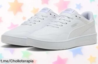 Zapatillas Court Lally de PUMA, ¡rebajadas a un precio loco que no se repite! Diseño cool y detalles en gris, perfectas para cualquier look. No te quedes sin las tuyas, ¡este super chollo vuela rápido!