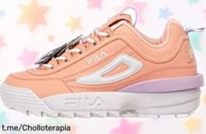 Zapatillas Fila Disruptor Flower para mujer con diseño moderno y calidad brutal, súper chollo rebajado que vuela rápido ¡Hazte ya con las tuyas antes de que desaparezcan!
