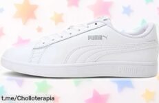 Zapatillas Puma Smash V2 L con suela de caucho resistente, ¡tu super chollo que vuela! Aprovecha hoy mismo esta oferta rebajada y luce un estilo elegante que todos notarán. No te quedes sin las tuyas, la oportunidad es ahora o nunca.