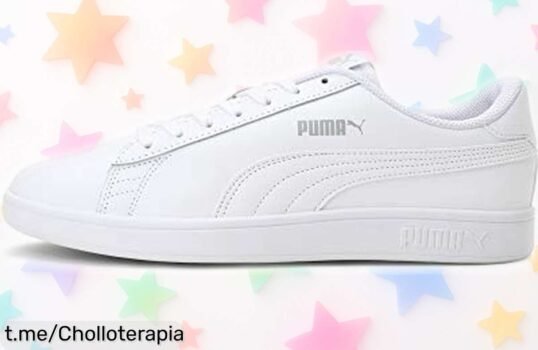 Zapatillas Puma Smash V2 L con suela de caucho resistente, ¡tu super chollo que vuela! Aprovecha hoy mismo esta oferta rebajada y luce un estilo elegante que todos notarán. No te quedes sin las tuyas, la oportunidad es ahora o nunca.