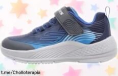 Zapatillas Skechers Microspec Advance para niños, súper livianas y con cierre adaptable que facilitan aprovechar este precio rebajado de chollazo ¡Corre que vuelan y no se repite esta oferta!