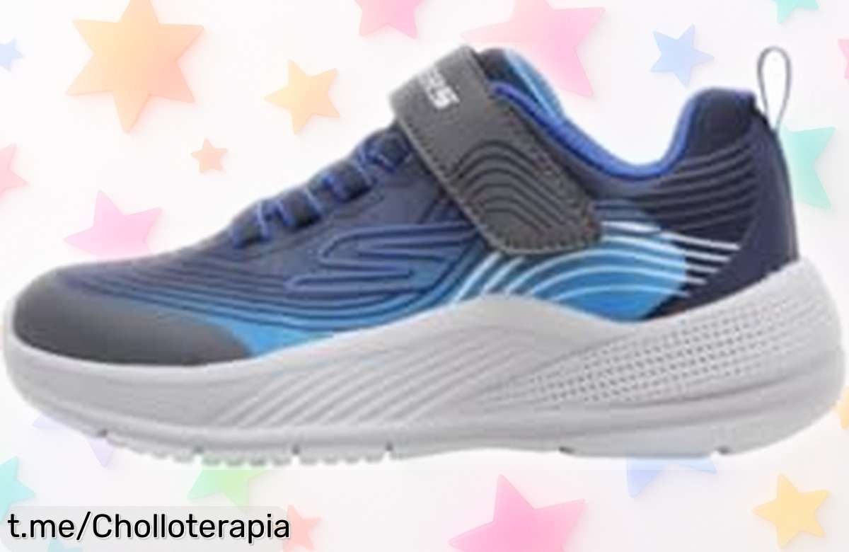 Zapatillas Skechers Microspec Advance para niños, súper livianas y con cierre adaptable que facilitan aprovechar este precio rebajado de chollazo ¡Corre que vuelan y no se repite esta oferta!