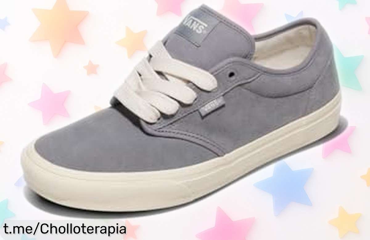 Zapatillas Vans Atwood para hombre en gris escarchado a precio rebajado. Resistencia top y diseño clásico que no te puedes perder, ¡aprovecha este super chollo antes de que se agoten!