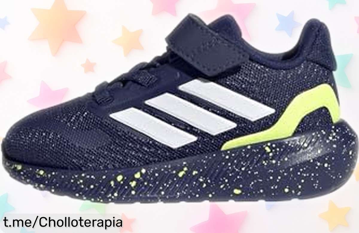 Zapatillas adidas Runfalcon 5 para bebé en azul y amarillo con suela ultraligera que acompaña sus primeros pasos, ¡precio rebajado de locura por tiempo limitado, un super chollo que vuestros peques merecen ya!