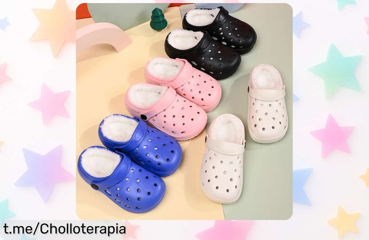 Zapatillas de felpa térmicas para niños con diseño antideslizante e impermeable, ideales para invierno; ¡precio rebajado que no te puedes perder y chollazo limitado que vuela rápido!