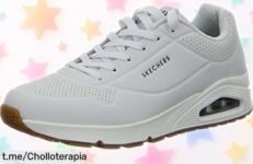 Zapatillas resistentes Skechers Uno Stand On Air con suela antideslizante y cierre ideal, un ofertón rebajado que está volando ¡lánzate ya antes de que se agoten!