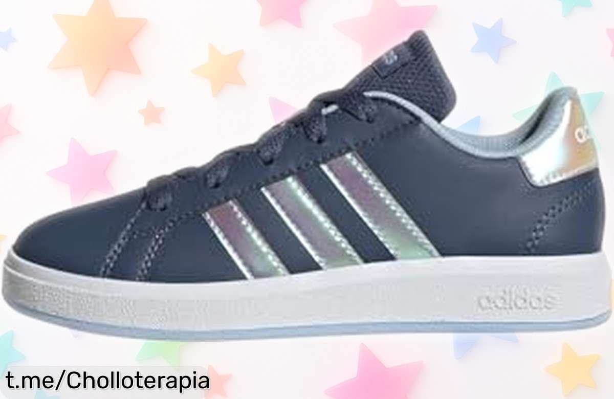 Zapatillas tenis Adidas Grand Court infantiles con suela resistente y diseño duradero rebajadas a un precio loco corre rápido que vuelan unidades limitadas ¡hazlas tuyas ya!