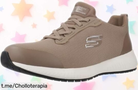 Zapatos Skechers Squad Sr para sanitarias con suela antideslizante y plantilla que abraza el pie, precio rebajado de lujo solo por tiempo limitado ¡No pierdas este super chollo único!