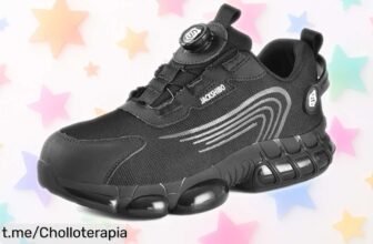 Zapatos de seguridad JACKSHIBO con puntera de acero, ahora a un precio rebajado que no se repetirá. ¡Corre antes de que vuelen y cuida tus pasos con este ofertón!