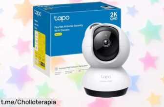 Cámara de seguridad 360° Tapo C220 con visión nocturna y calidad 2K, ahora a precio rebajado para proteger tu hogar como un profesional ¡No dejes pasar esta oferta que vuela!