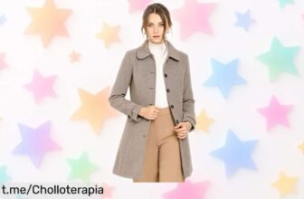 Abrigo largo de invierno marrón con cuello peter pan a precio rebajado, ¡no te pierdas esta oferta limitada que hará que todos miren!