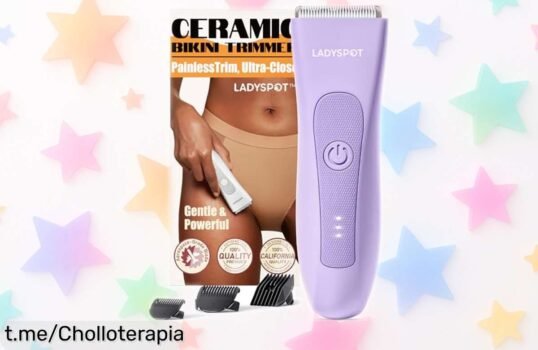 Afeitadora LADYSPOT impermeable para mujer con un precio loco que no se repetirá, disfruta de la suavidad en segundos y dale a tu piel el cariño que merece ¡hazte con ella ya!