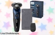 Afeitadora eléctrica Philips Serie 5000, ¡rebajada a un precio loco! Dale un giro a tu rutina y luce impecable cada día. No dejes que esta oportunidad se te escape.