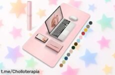 Alfombrilla protectora de escritorio impermeable ideal para juegos y oficina, precio rebajado ¡Aprovecha este súper chollo y transforma tu espacio en un lugar con estilo!