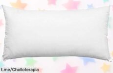 Almohada de fibra Arinova 90 cm, súper resistente y sin alergias a un precio rebajado que vuela; ¡aprovéchalo ya y duerme como nunca!